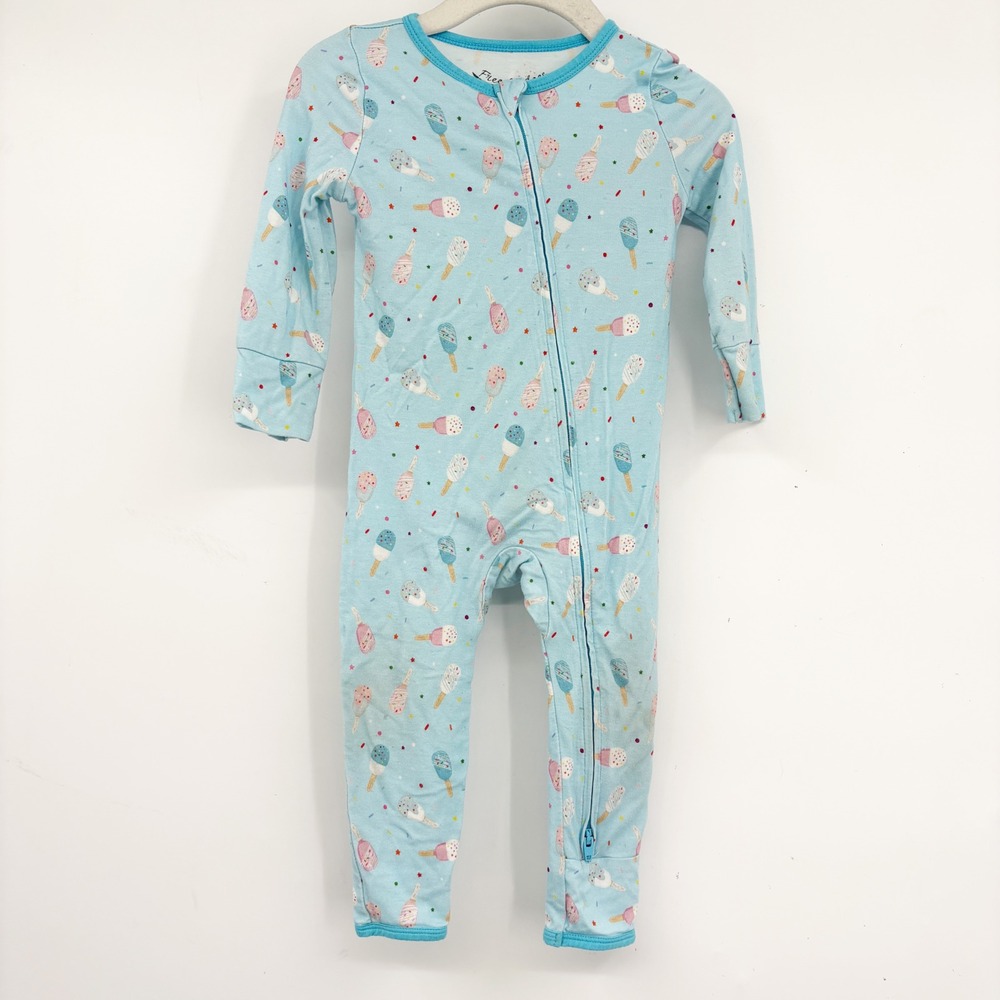Free Birdees Baby Popsicle Print Bamboo Viscose Two-Way Zippy Sleeper Size 6-12M